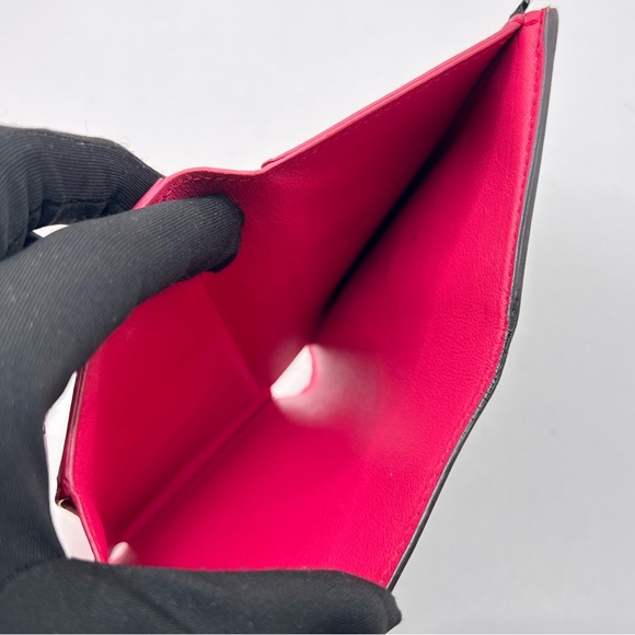 Authentic LOUIS VUITTON Portefeuille Capucines Compact Black Leather Wallet Pink - Picture 11 of 12